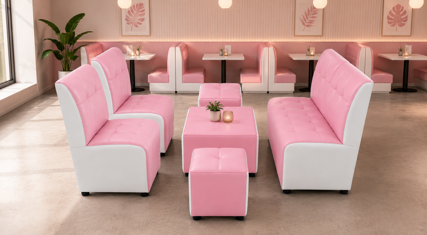 Mobiliario lounge para restaurantes y cafeterías