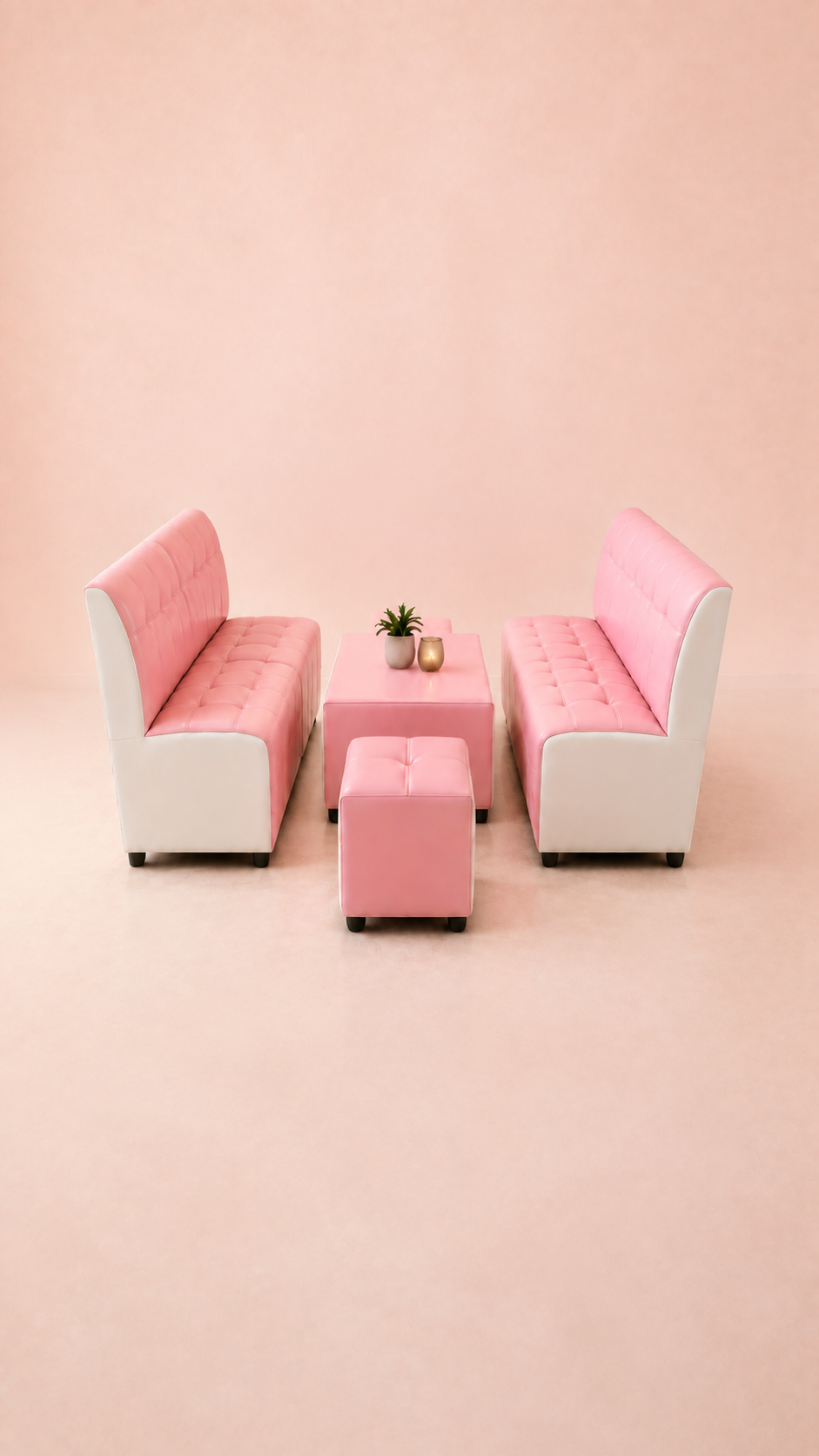 Muebles lounge personalizados para negocios y eventos